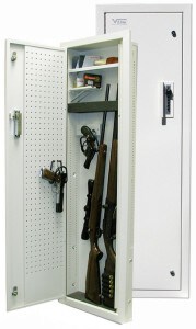 V-Line Between the Studs In-Wall Gun Cabinet, In-Wall Gun Safe