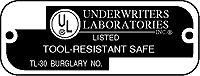 UL 687 TL-30 Label