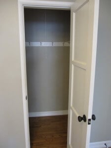 Closet before owner turned it into a Closet Gun Safe