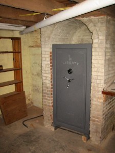 Where to Put a Gun Safe, Gun Safe in Basement Fireplace Foundation