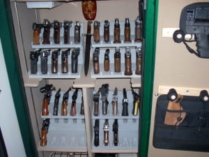 Handgun Collection in a Gun Safe